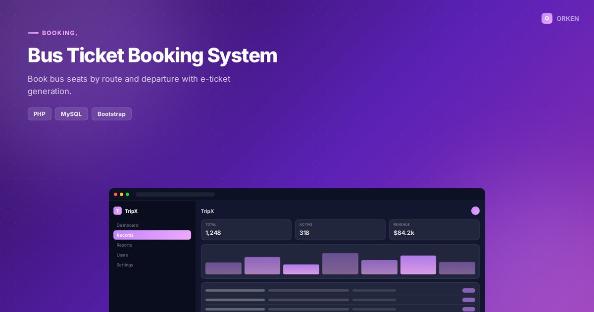 Bus Ticket Booking System