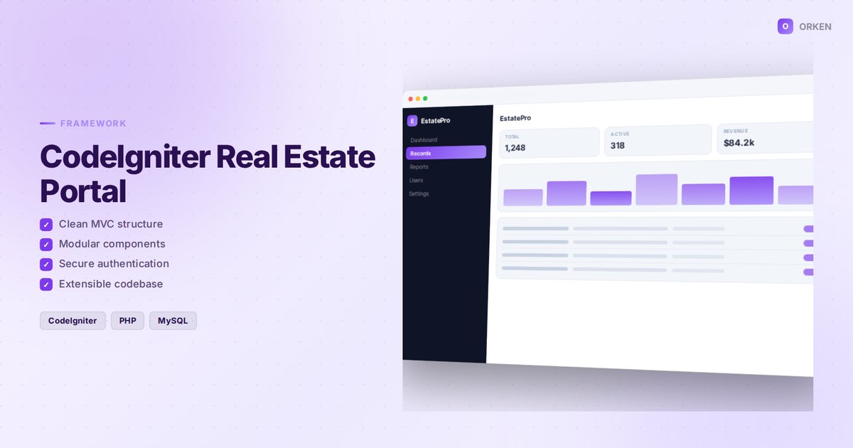 CodeIgniter Real Estate Portal