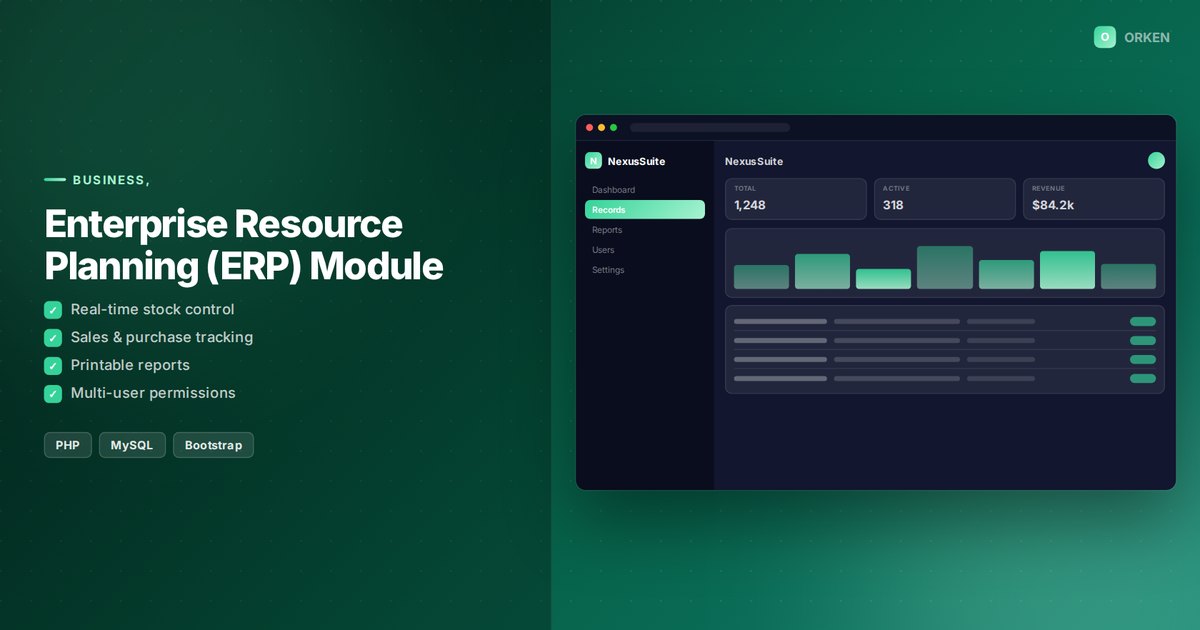 Enterprise Resource Planning (ERP) Module