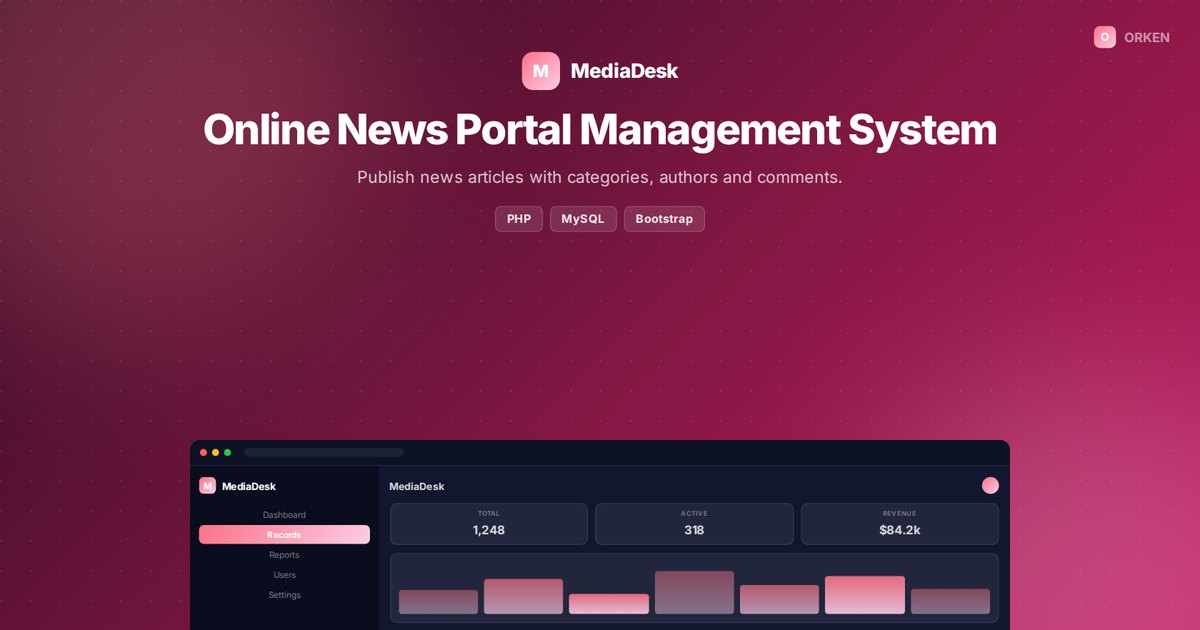 Online News Portal Management System